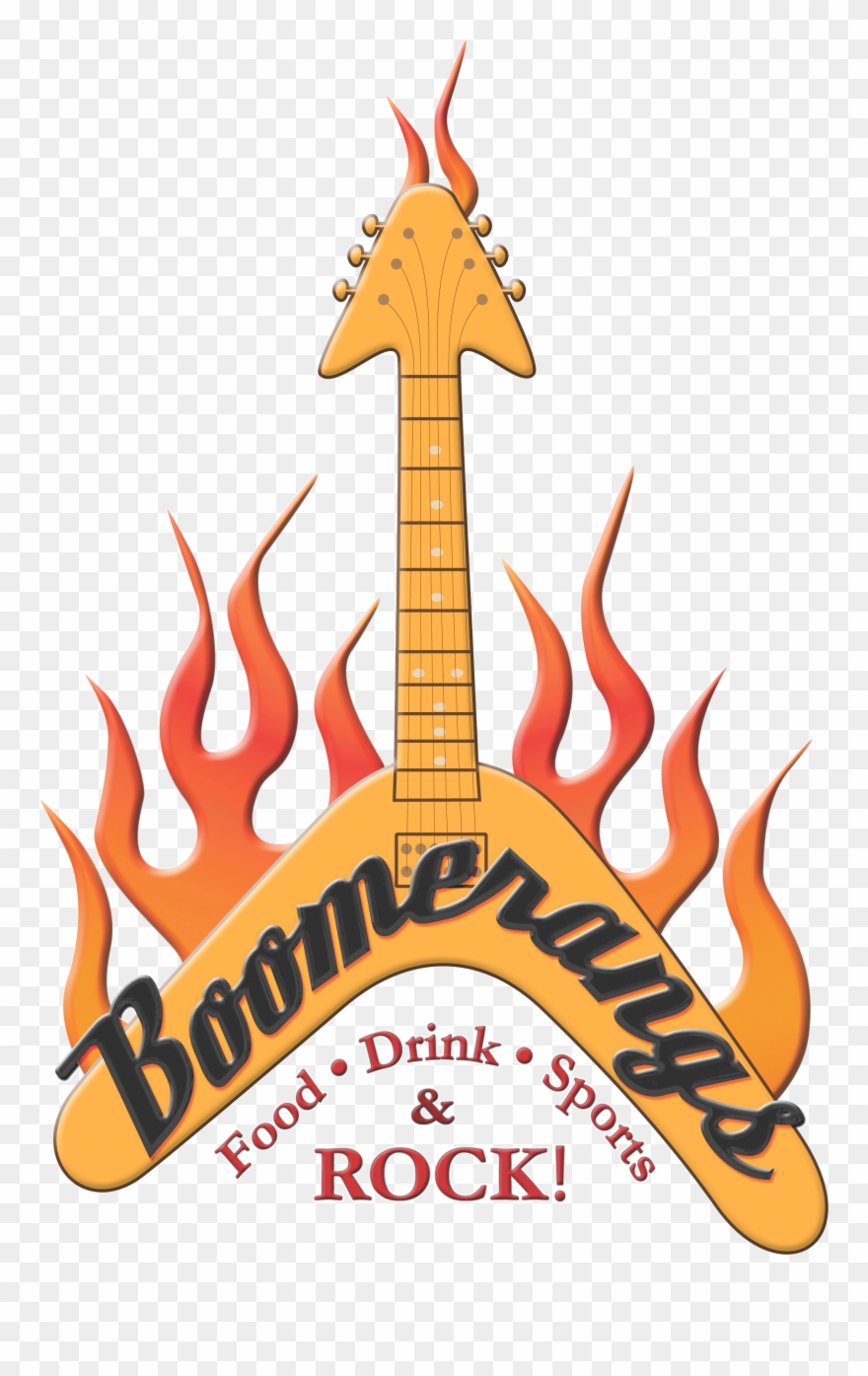 Boomerangs Guitars Bass Drums Pa Provided Just Clipart
