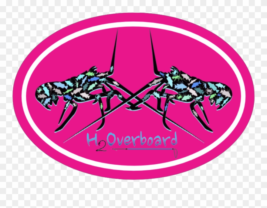 Lobster Camo Oval Sticker Clipart