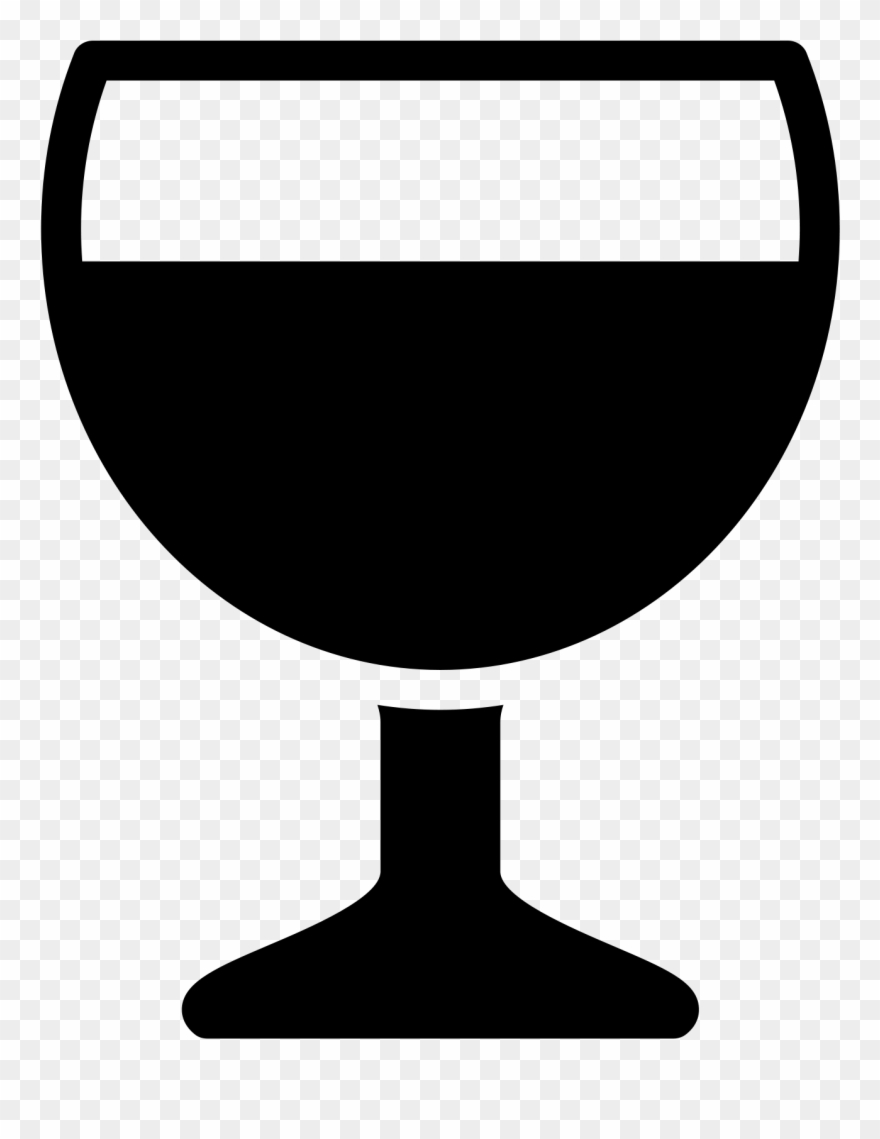 Wine Glass Filled Icon Clipart