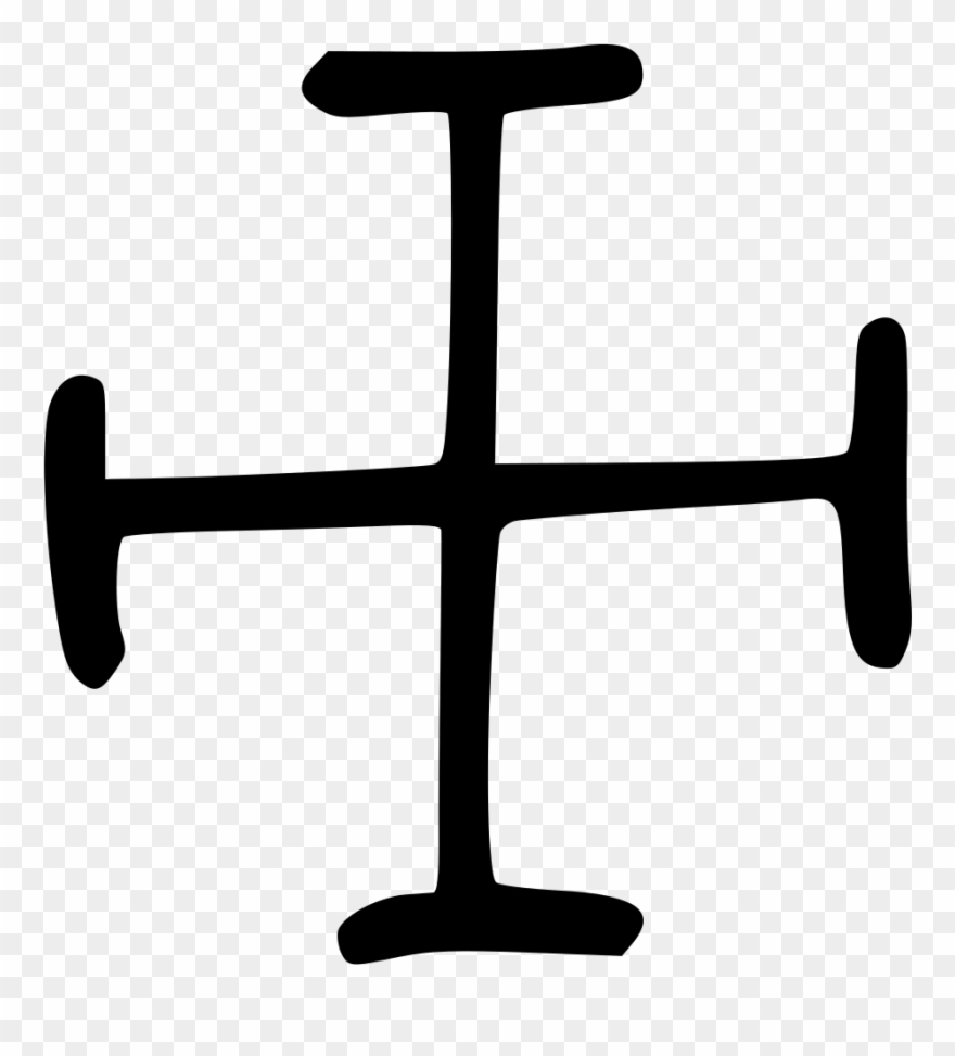 Shang Grapheme For 巫 Wū Clipart