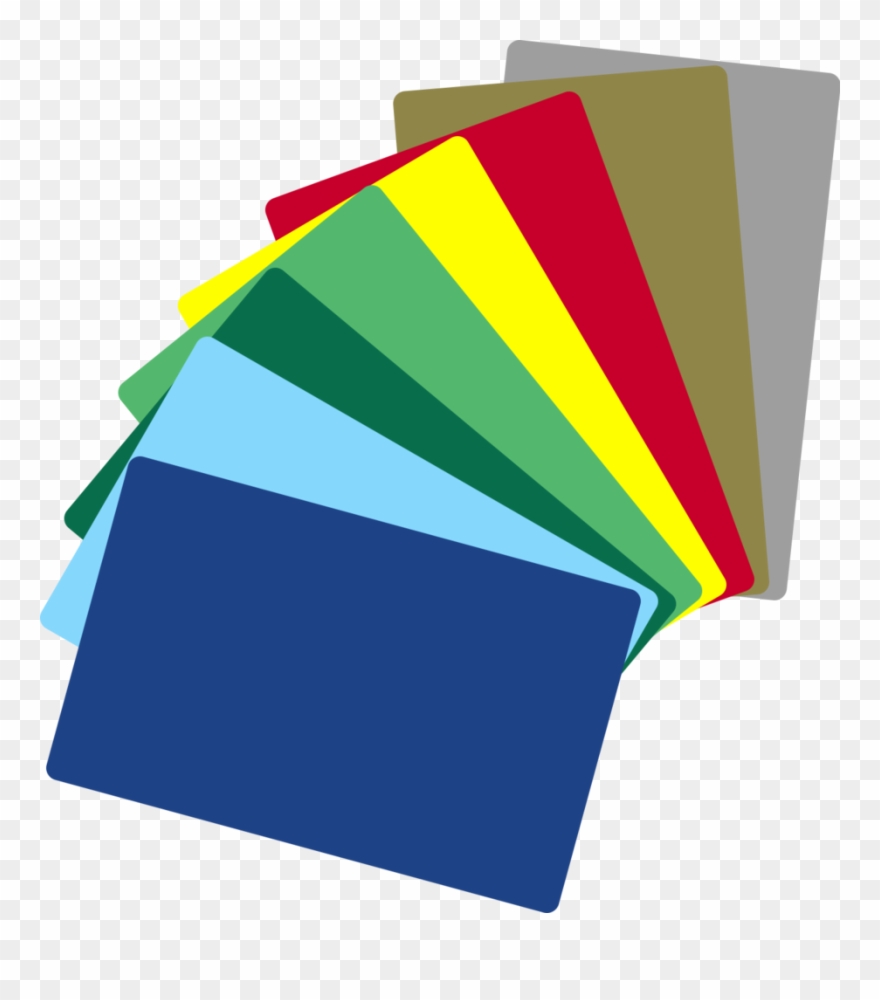 Plain Green Cr-80 Pvc Card Clipart