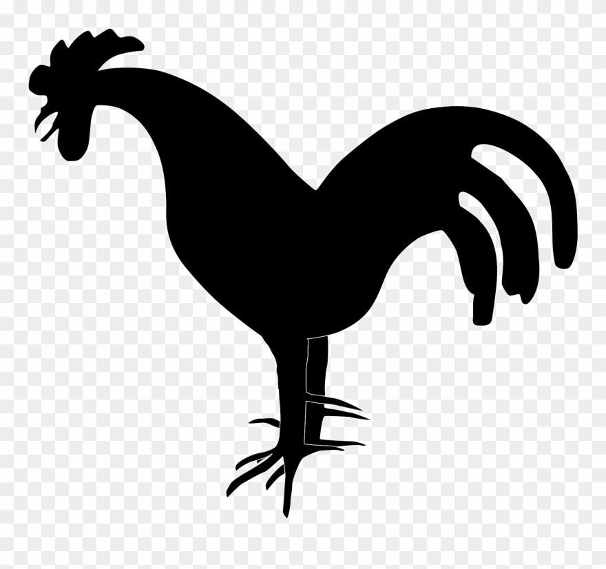 Rooster Silhouette2 Clipart