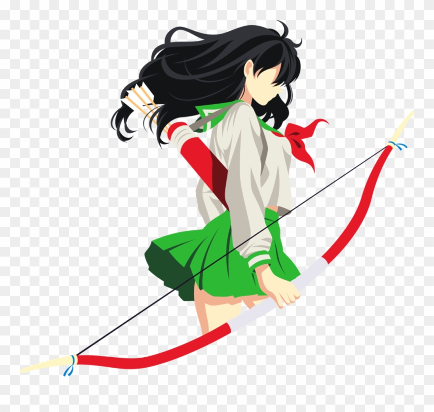 Kagome Kagomehigurashi Inuyasha Minimalist Girl Animegi Clipart