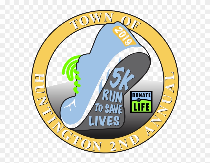 Town Of Huntington 5k Run To Save Lives Clipart