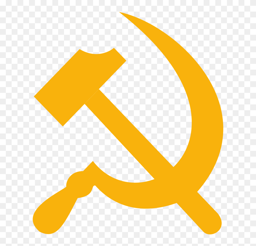 Soviet Union Hammer And Sickle Russian Revolution Communist Clipart