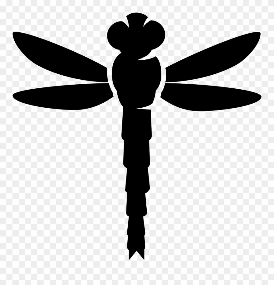 This Is An Icon Depicting A Dragonfly With The Image Clipart