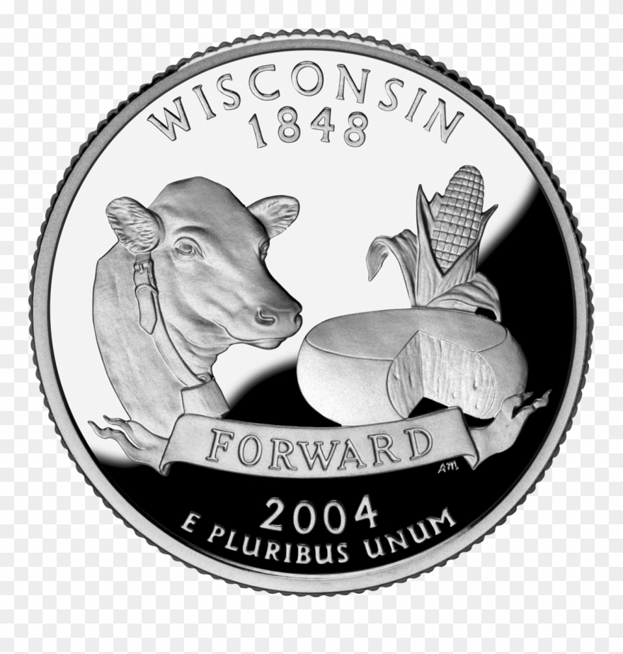 Wisconsin Flags Emblems Symbols Outline Maps Michigan Clipart