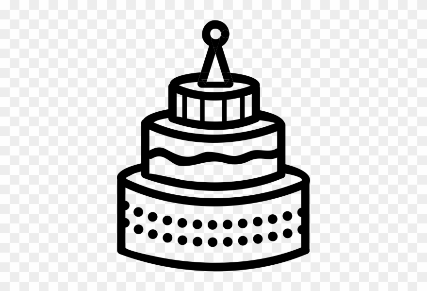 Cake Rubber Stamp Clipart