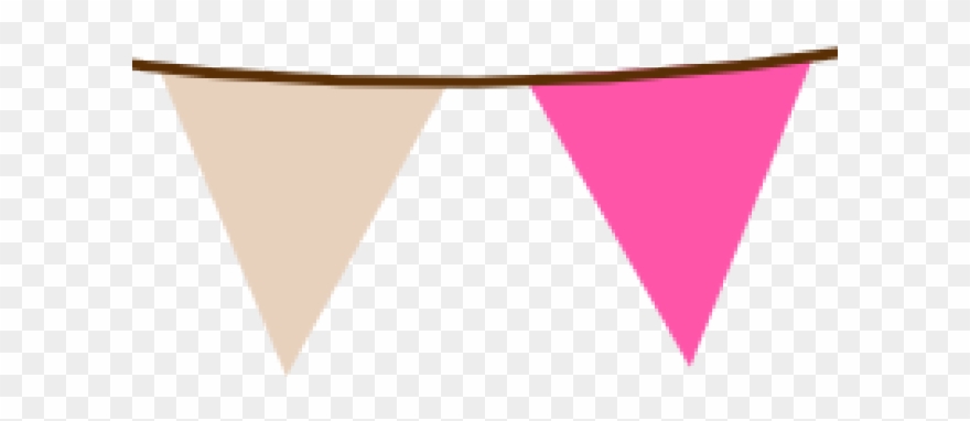 Bunting Clipart Brown - Png Download