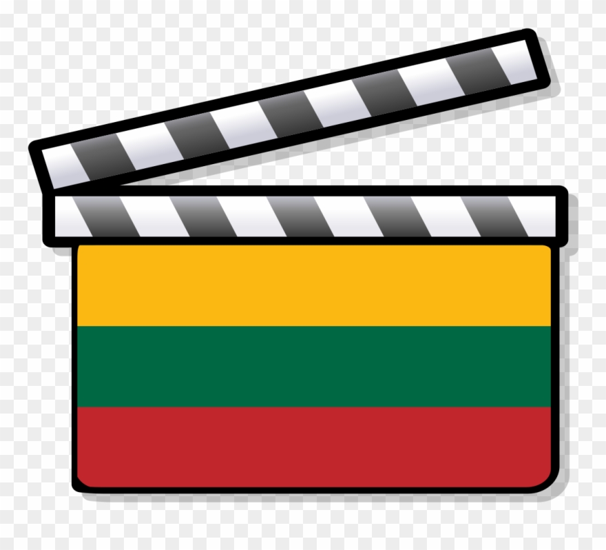 Lithuania Film Clapperboard Clipart