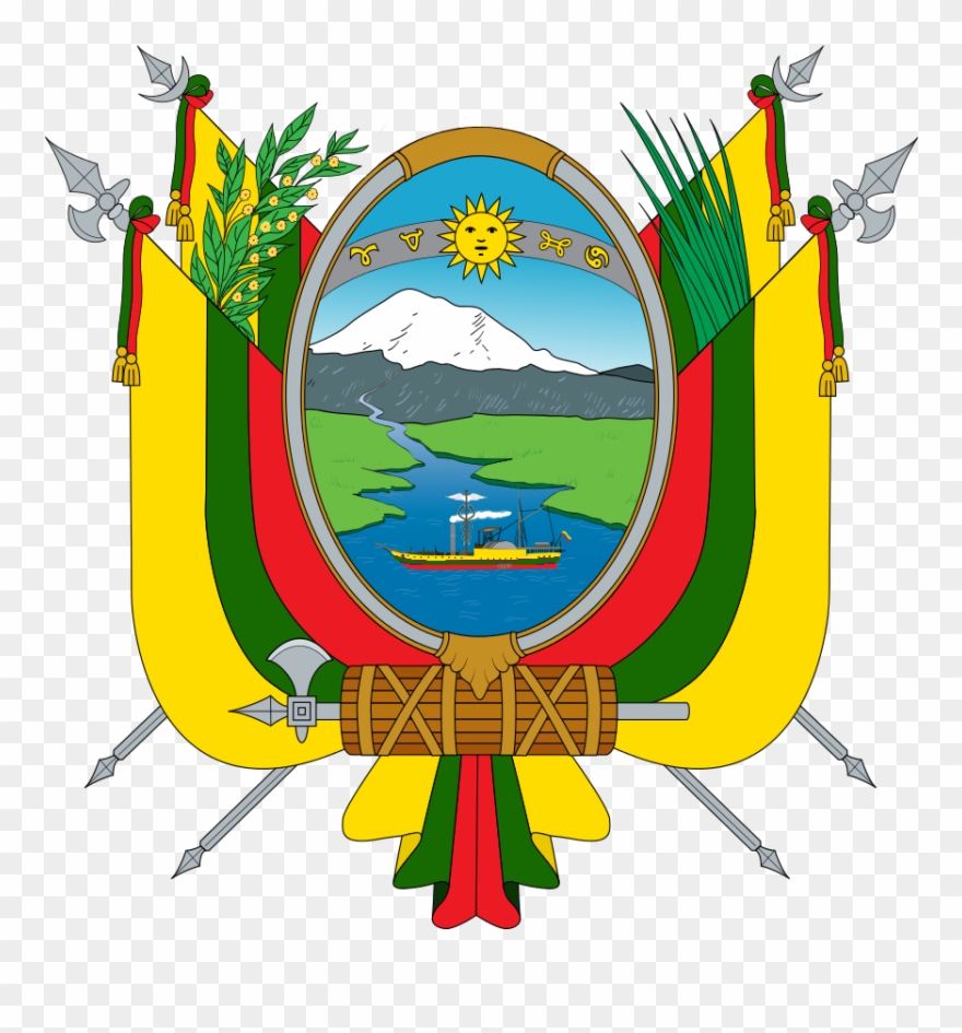 The Coat Of Arms Of Ecuador Without The Bird, And With Clipart