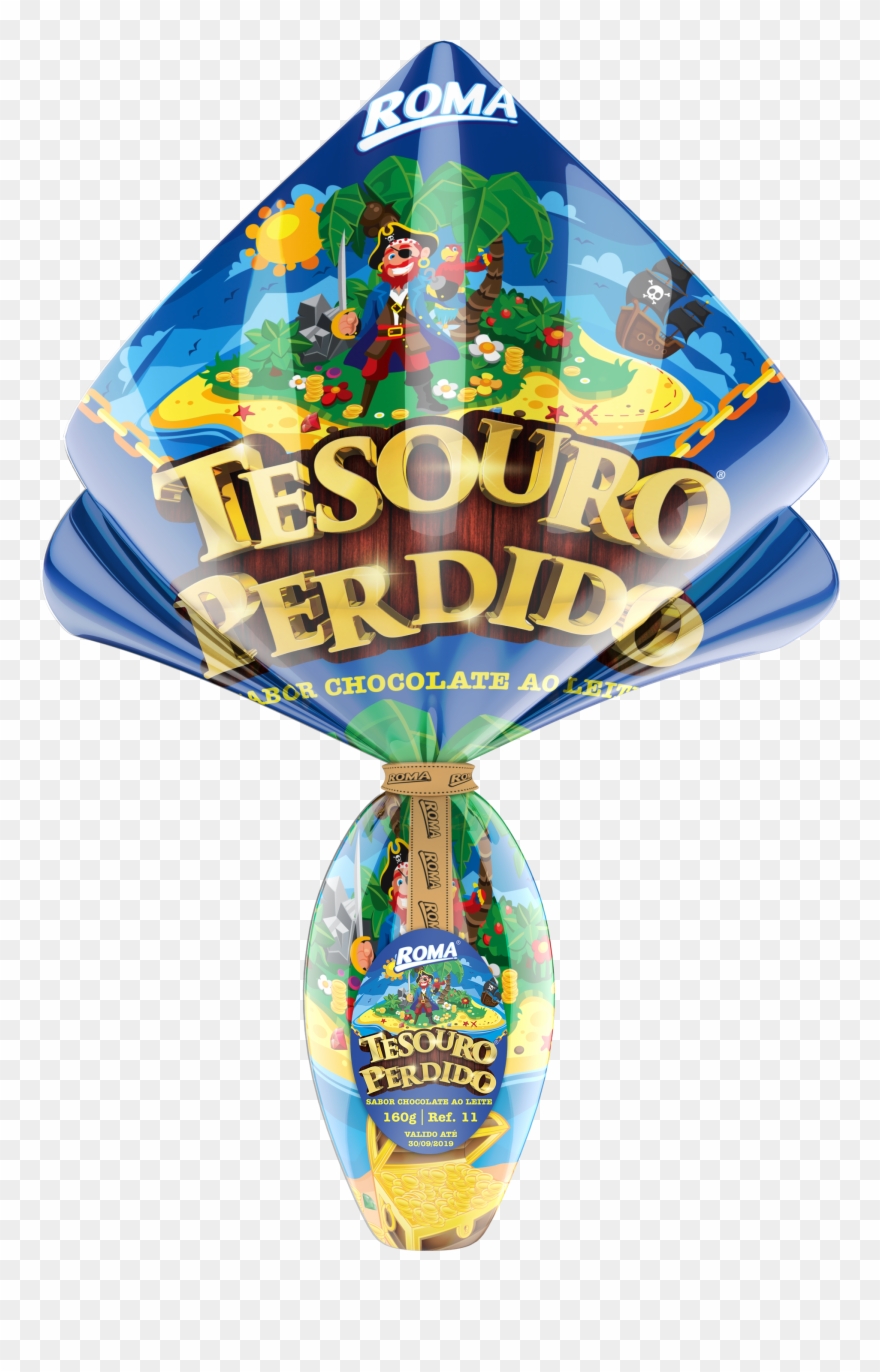 Lost Treasure Easter Egg Milk Chocolate Flavor 160g Clipart