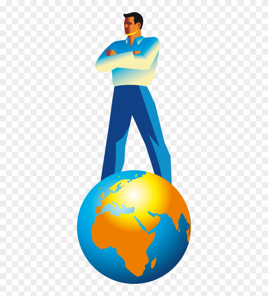 Top Of The World Man Wall Sticker Clipart