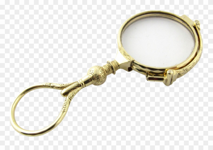 Vintage 14 Karat Yellow Gold Opera Glasses Clipart