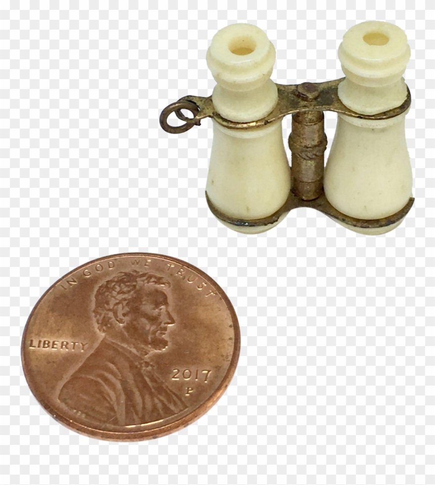 Antique Miniature Stanhope Binoculars Clipart