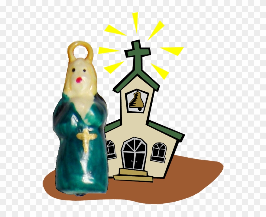 Rare Puffy Style Nun Clipart