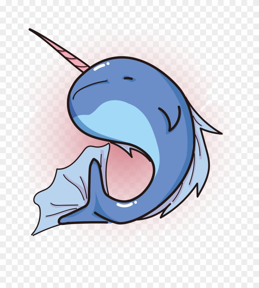 Narwhal Animal Cartoon Vector Png And Image Clipart