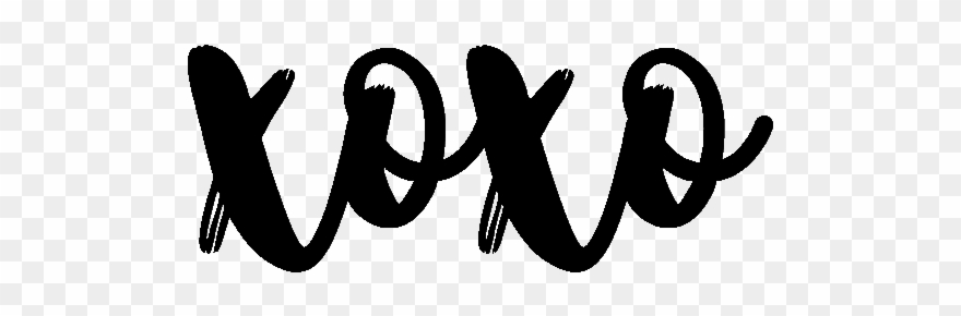 Xoxo Cute Art Cursive Clipart