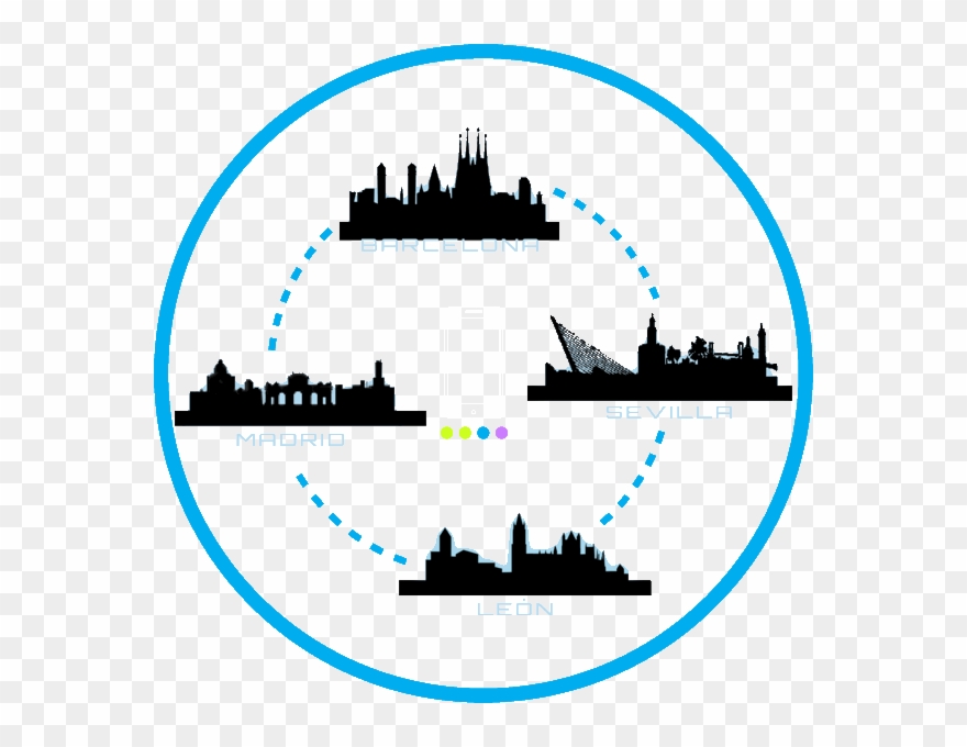 Conoce Las Ciudades Sobre Ruedas Clipart