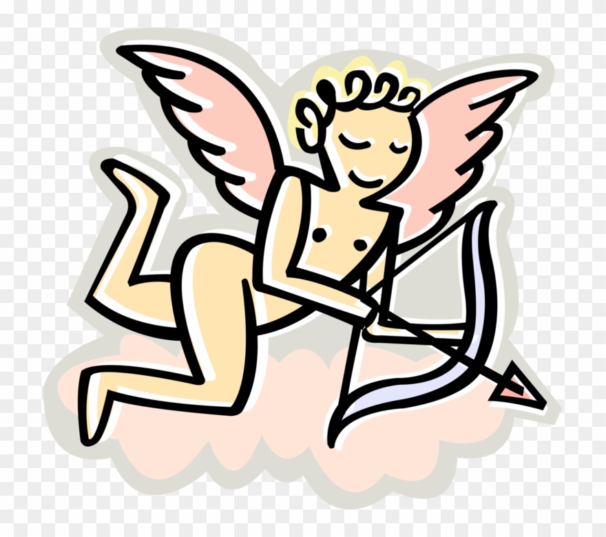 Vector Illustration Of Cupid Archer God Of Desire And Clipart