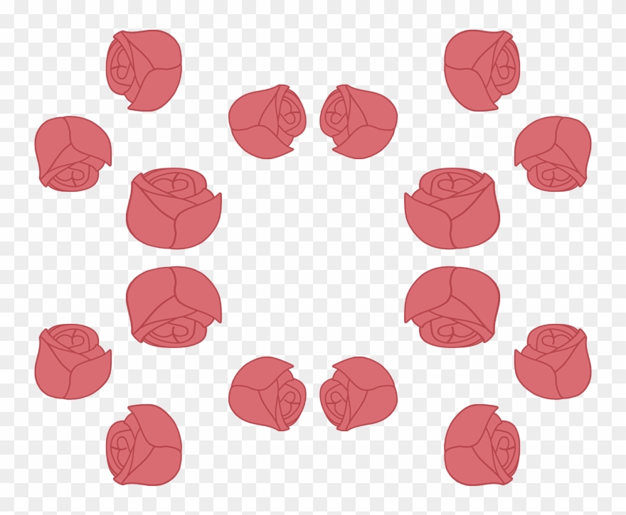 Graphic Royalty Free Download Ruby Rose Pattern Fabric Clipart