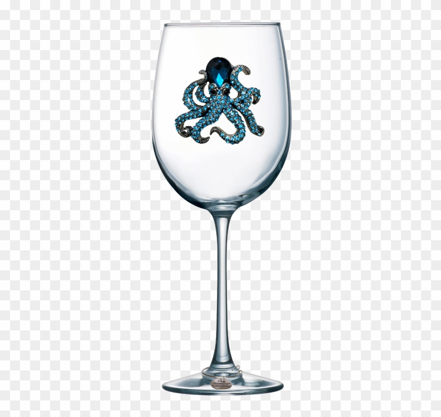 Octopus Wine Glass Clipart