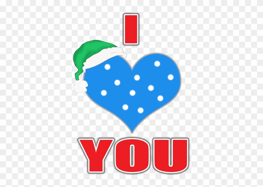 Holiday I Love You Message Sticker Clipart