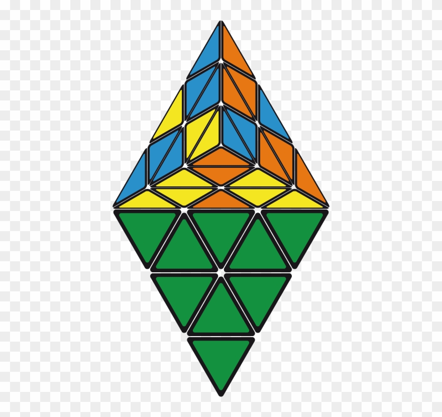 Pretty Patterns Pyraminx Clipart