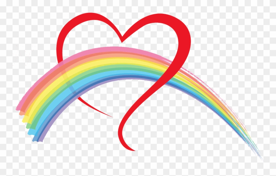 Rainbow Home Care Heart Logo Clipart