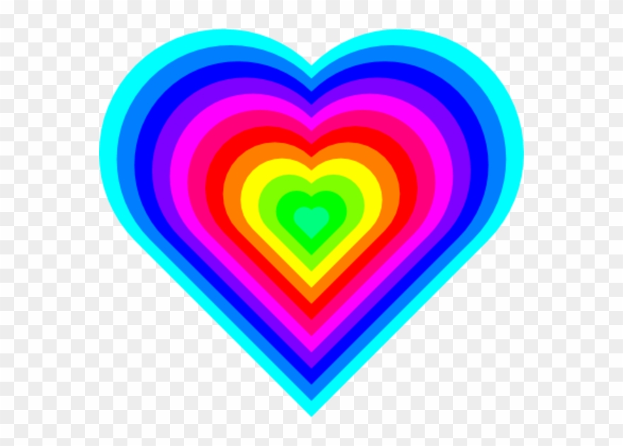 Heart Clipart Clipart Colorful Heart - Png Download