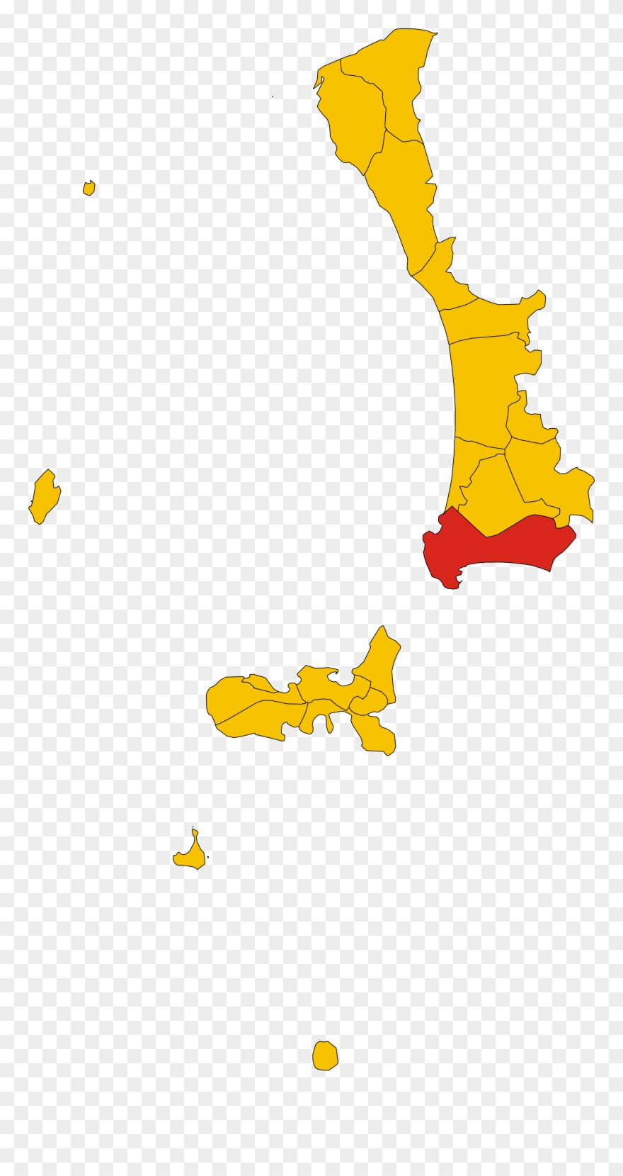 Map Of Comune Of Piombino Clipart