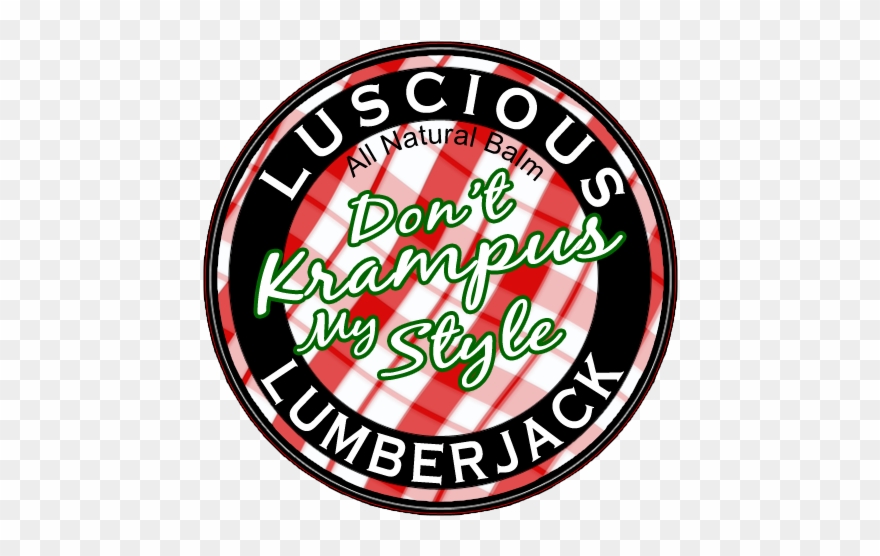 Krampus Seasonal Balm Label Clipart