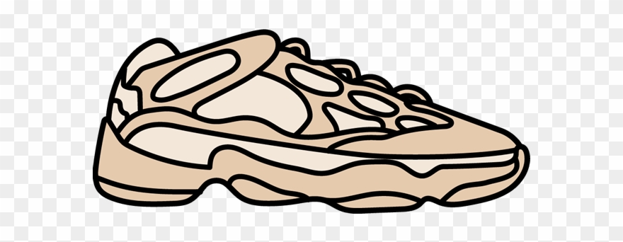 Yeezy 500 Blush Clipart