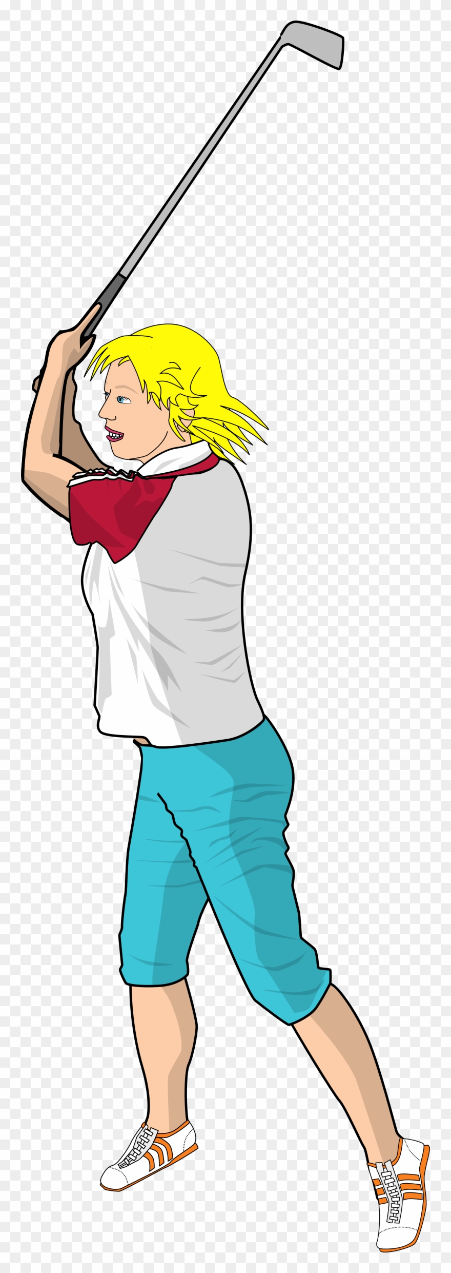 Golfer Swing Player Sports Hit Png Image Clipart