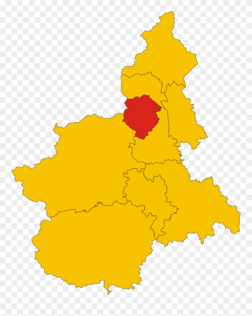 Map Of Province Of Biella Clipart