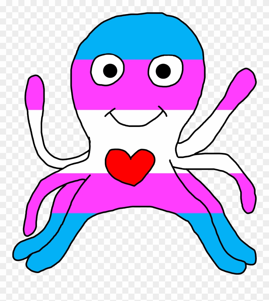 Made A Trans Octopus For Shirts, Hoodies And Many More Clipart