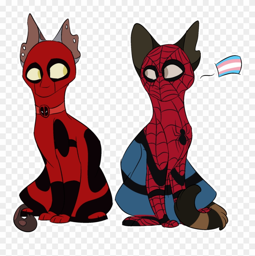 Trans Spider Man Coming Out To Deadpool Based On My Clipart