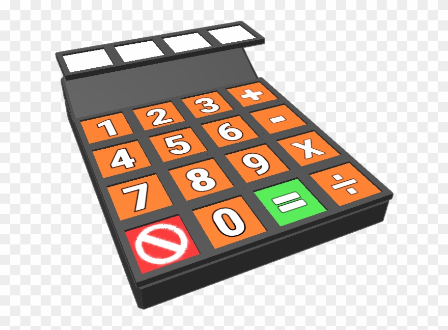 Super Cool Can Perform Simple Operations Displays Numbers Clipart