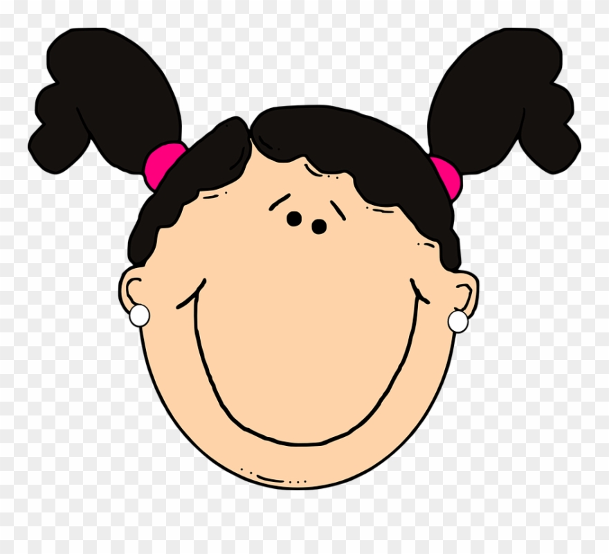 Resultado De Imagen Para Girl Face Cartoon Clipart