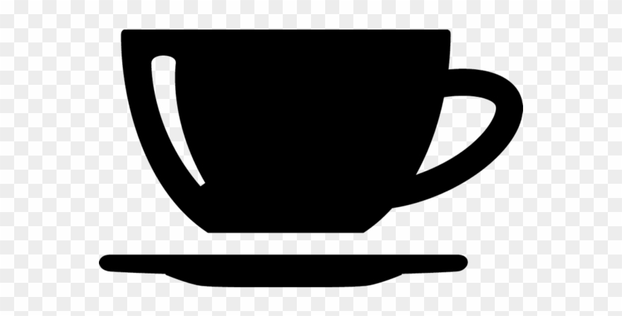 Coffee Cup And Saucer Rubber Stamp Clipart