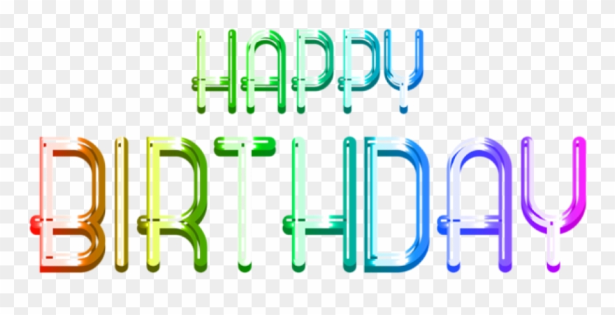 Download Happy Birthday Text Transparent Png Images Clipart