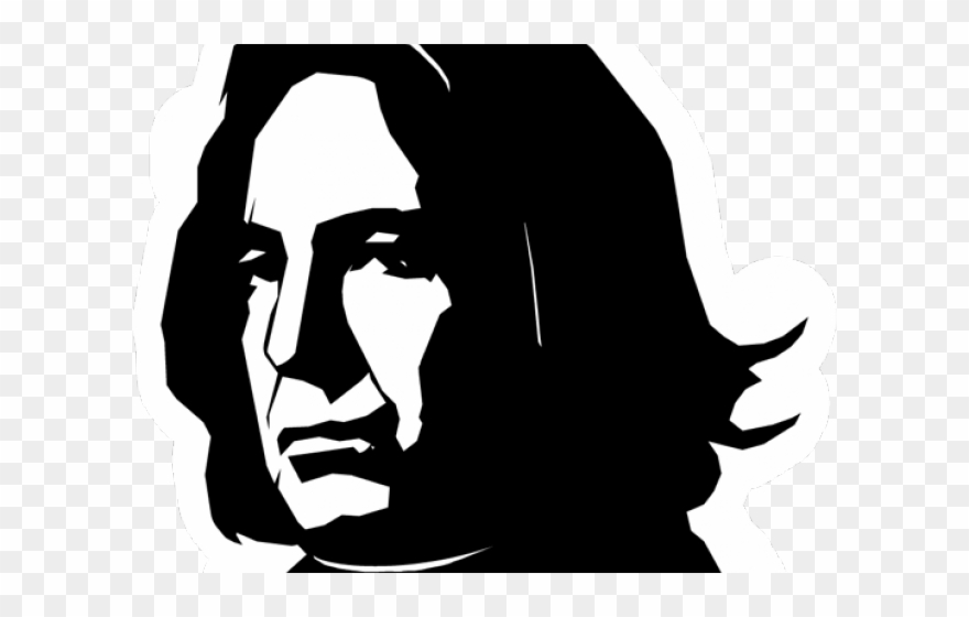 Severus Snape Clipart Black And White - Png Download