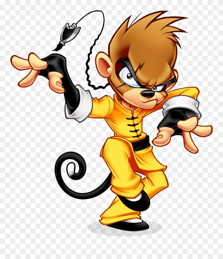 Mascot Design Drunken Monkey Clipart