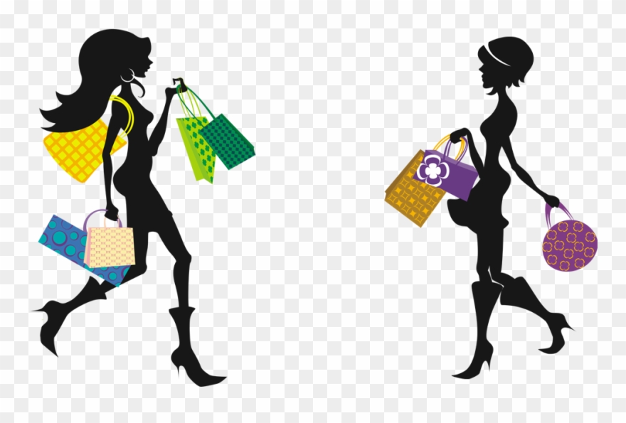 Woman Silhouettes Isolated On White Clipart - Png Download