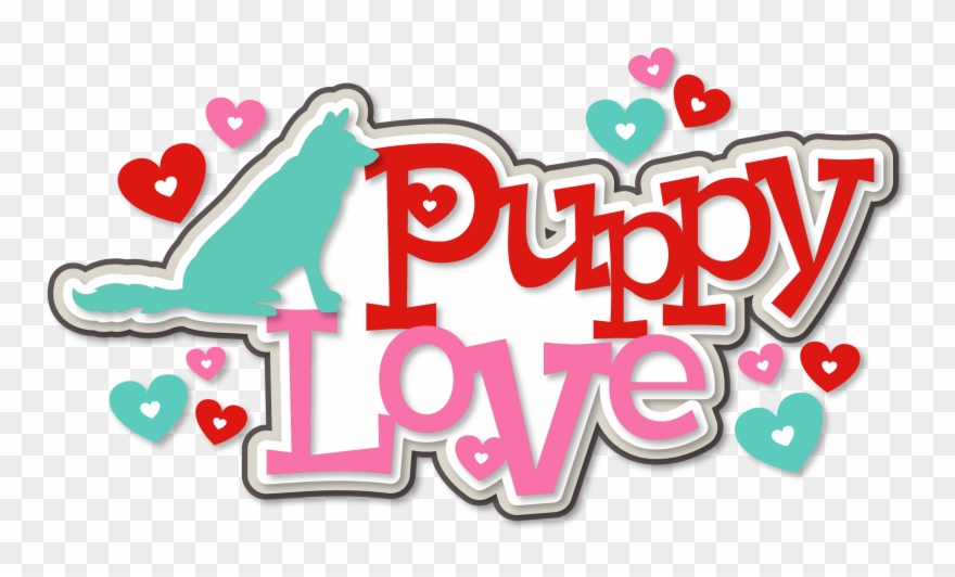 Puppy Love Phrase Clipart