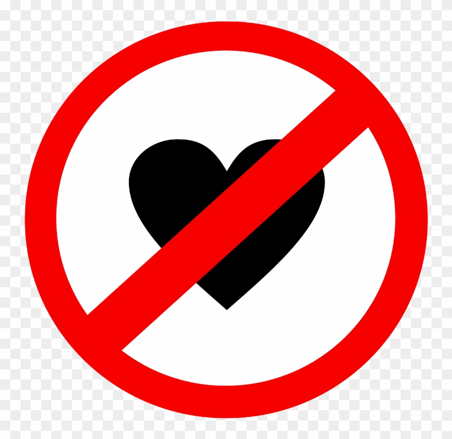No Love Clip Art - Png Download