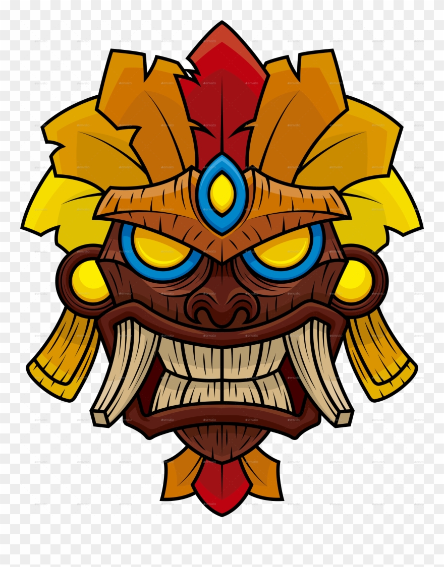 Tiki Mask 4 Clipart