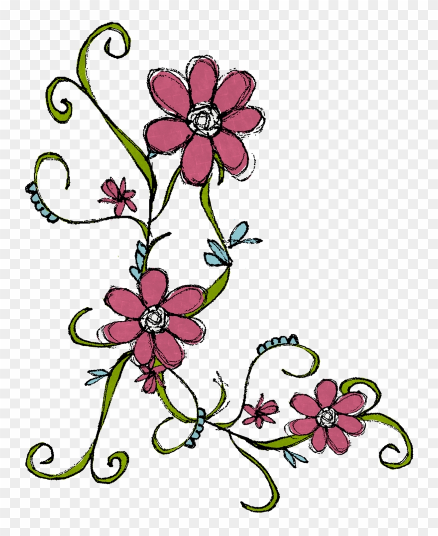 Flower Doodle Png Clipart