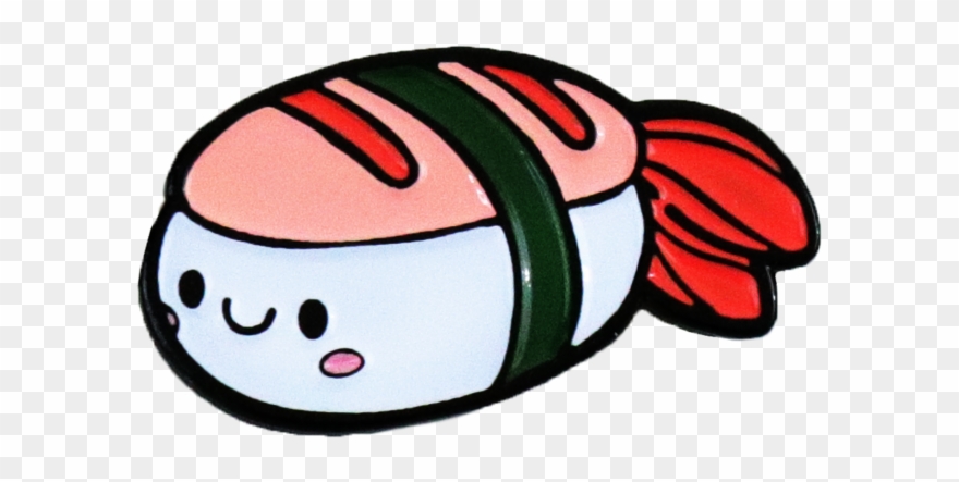 Enamel Pin - Shrimp Sushi Clipart
