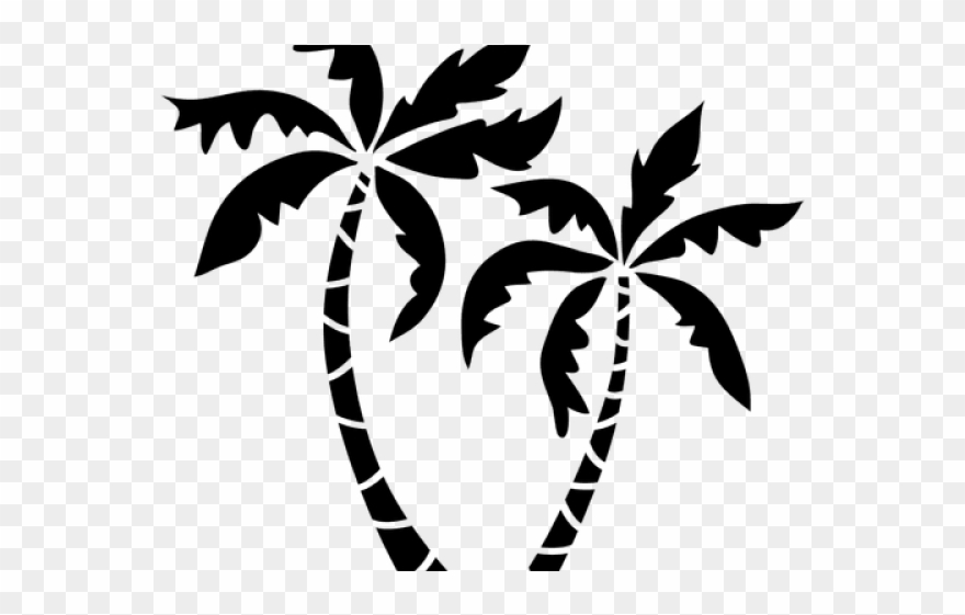 Skyline Clipart Palm Tree - Png Download